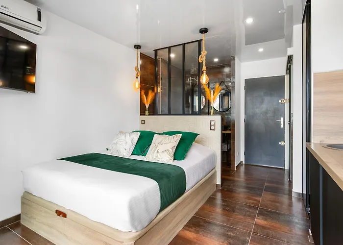 Appartement Nuit D'Ambre Port Nature - Studio Cosy - Parking - Climatisation - Village Naturiste Agde